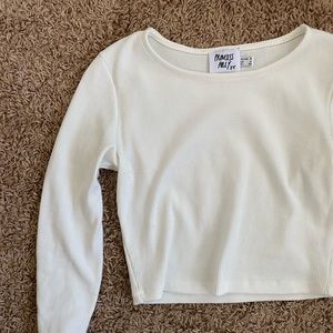 Princess Polly Cropped Ribbed Long Sleeve